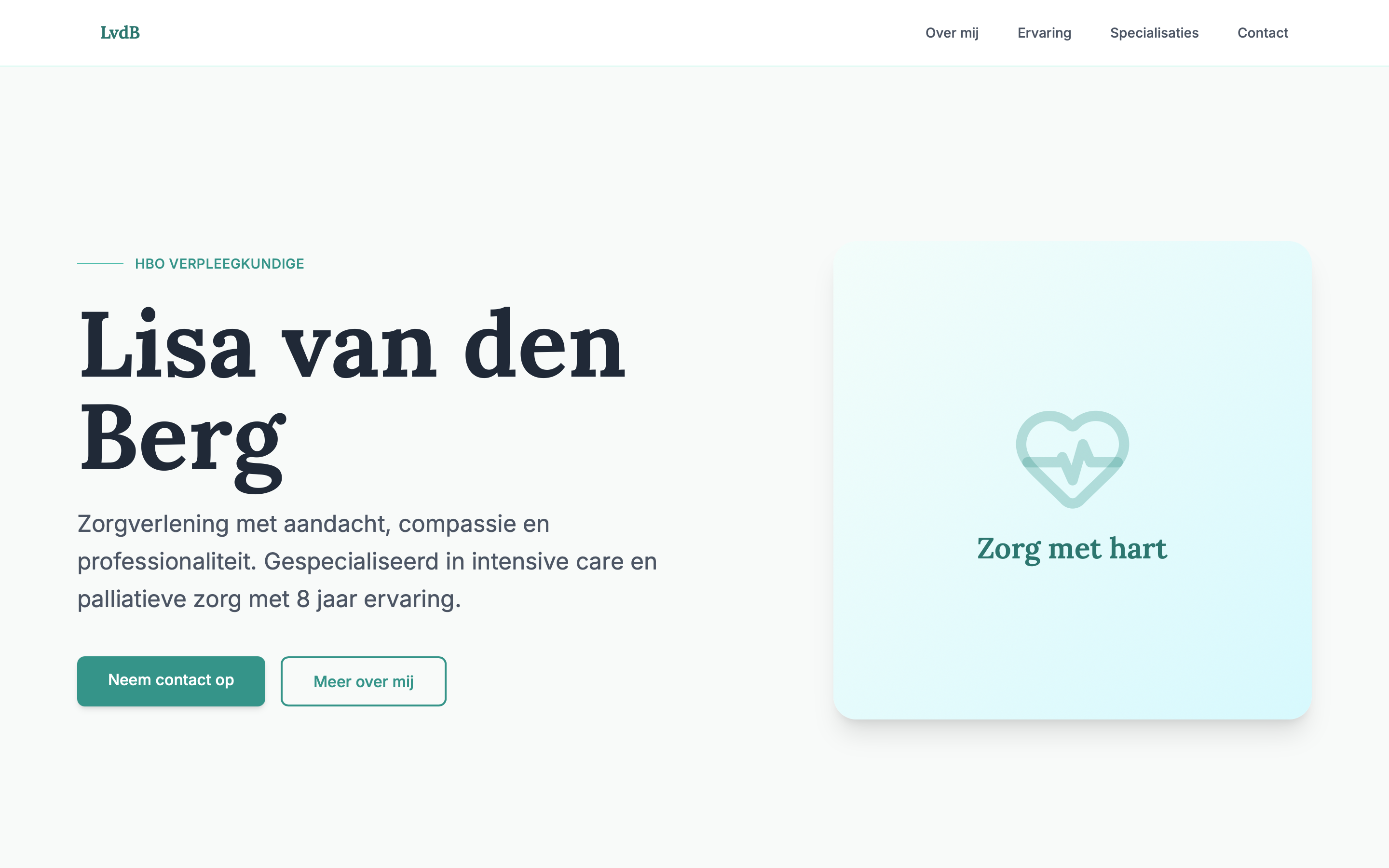 Lisa van den Berg - HBO Verpleegkundige