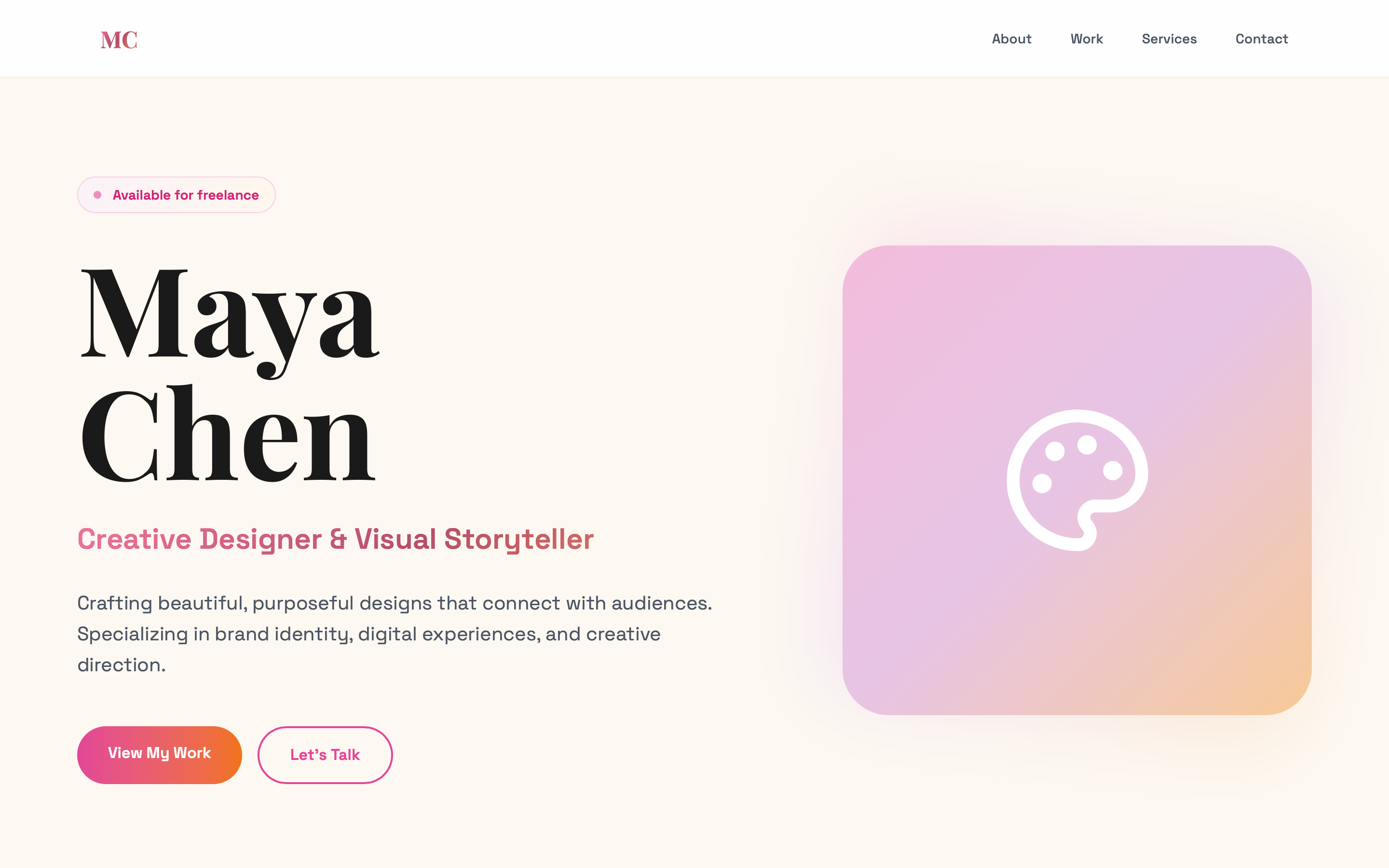 Maya Chen - Creative Designer